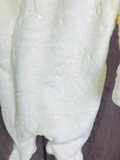 ❤ Чоловічок махровий, велсофт, утеплений на блискавці. Колір - Жовтий з жирафом. Розмір - 56-62 (#23454054) ✓ Anna Konvert 2