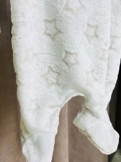 ❤ Чоловічок махровий, велсофт, утеплений на блискавці. Колір - Капучіно з зірочками. Розмір - 62-68 (#70439868) ✓ Anna Konvert 2