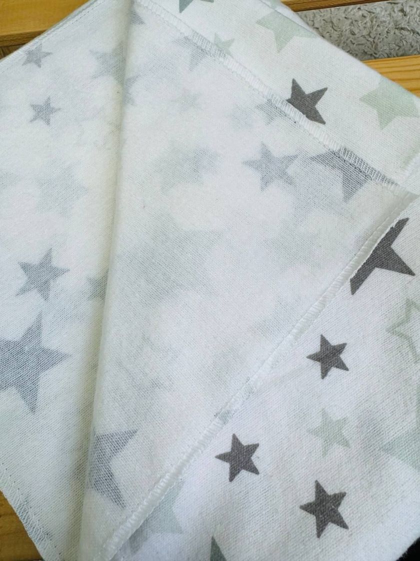 ❤ Пелюшки байкові 90*105см. Принт - Зірочки різні на білому (#77737140) ✓ Anna Konvert
