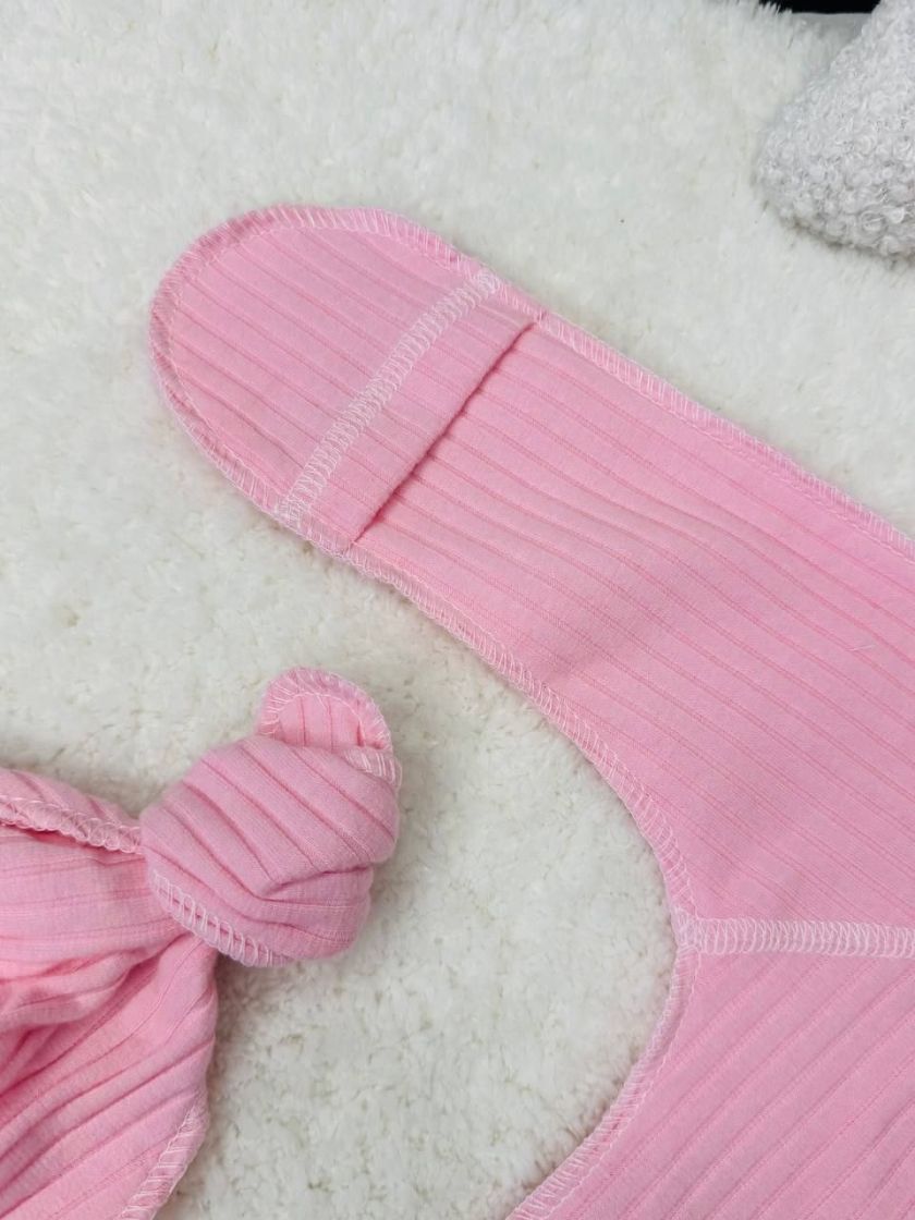 ❤ Чоловічок з шапочкою "Бархат" смужка. Колір - Рожевий. Розмір - 56см (#77179577) ✓ Anna Konvert