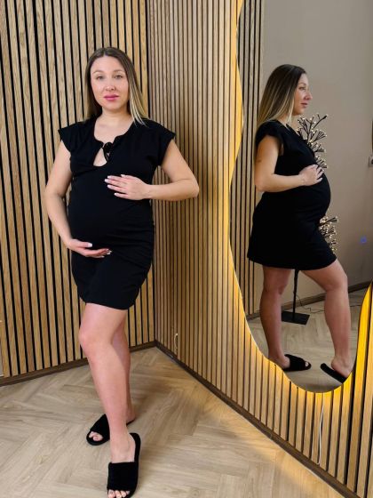 ❤ Сорочка на пологи бавовняна. Колір - Чорний. Розмір - 50-52 (#87662115) ✓ Anna Konvert 2