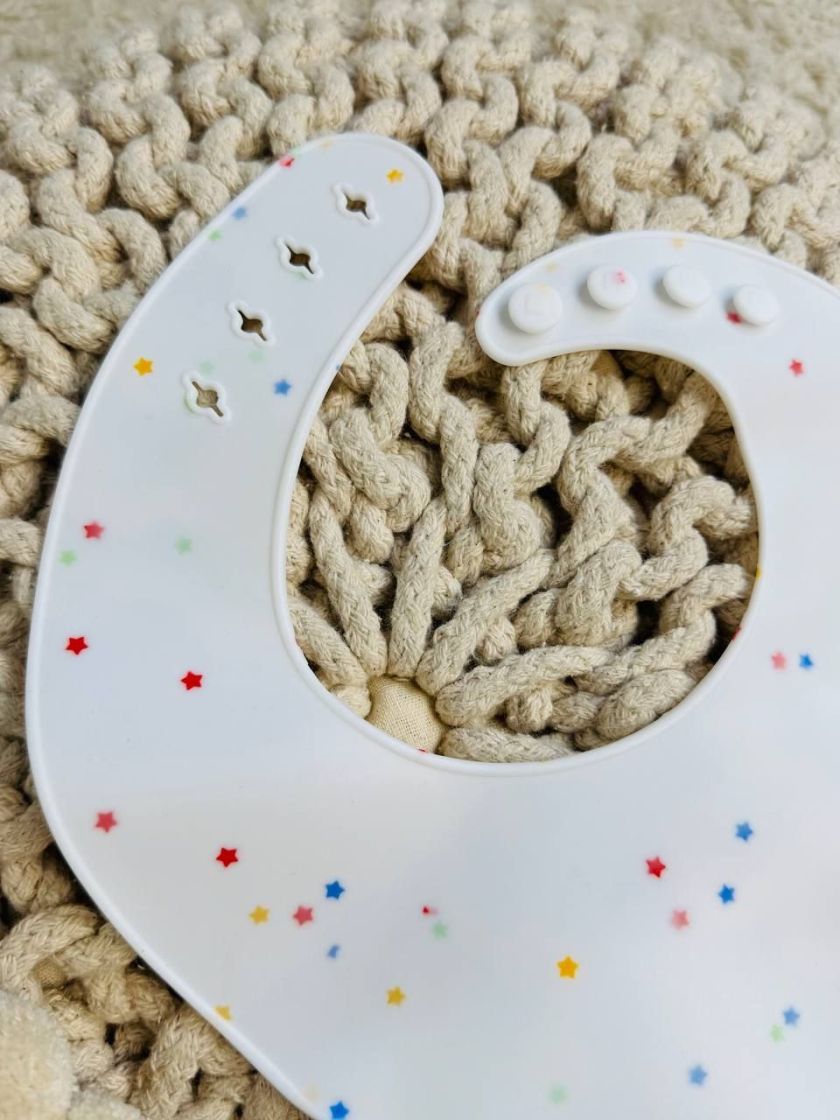 ❤ Силіконовий нагрудник "Color", з регулятором довжини. Колір - White (#30586812) ✓ Anna Konvert