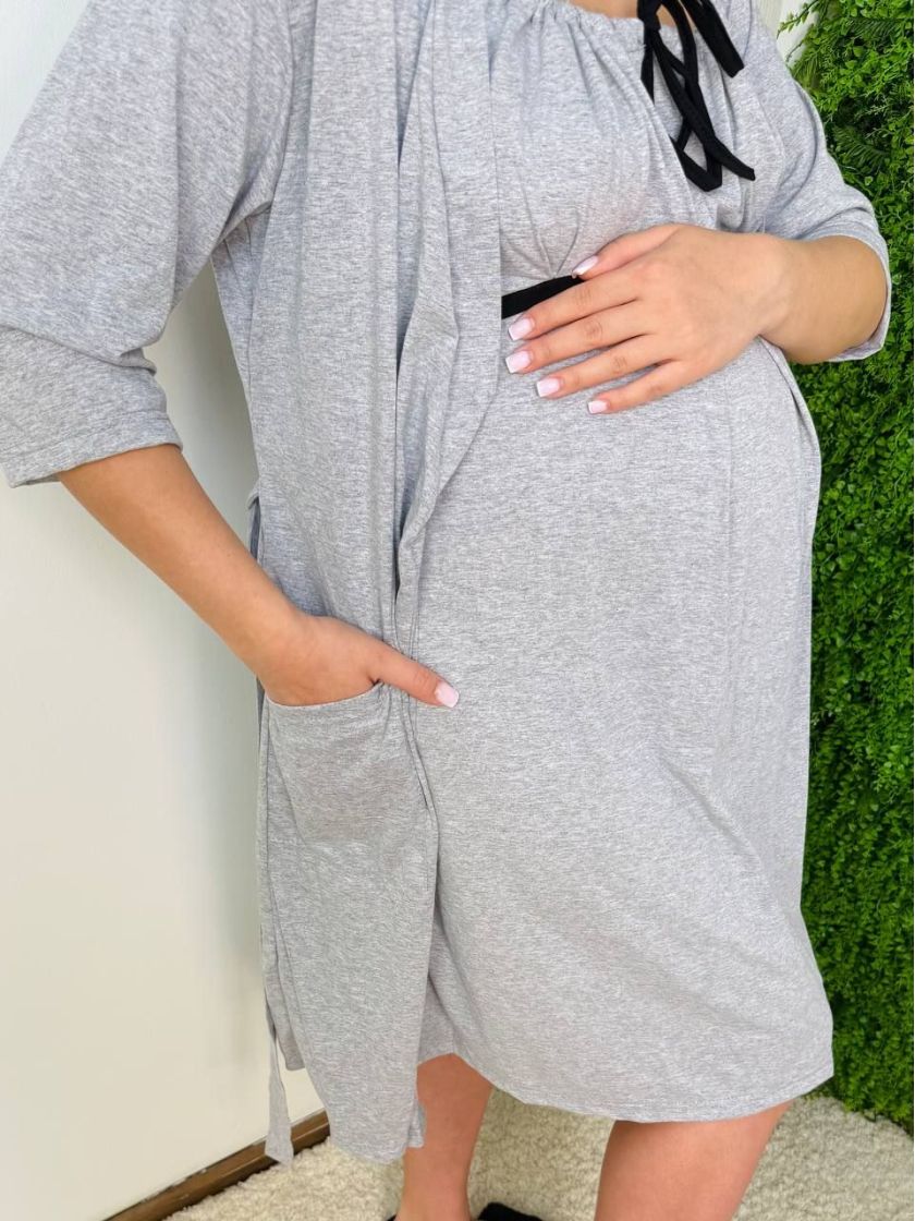 ❤ Комплект халат і сорочка у пологовий. Розмір - 52 (#22942455) ✓ Anna Konvert