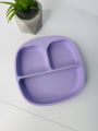 ❤ Тарілка з секціями, силіконова, на присосці. Колір - Lilac (#9520971) ✓ Anna Konvert