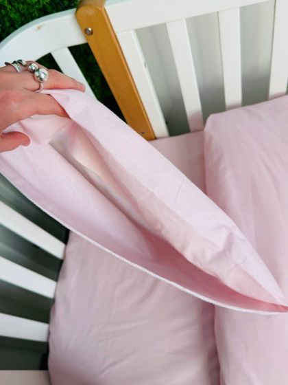 ❤ Змінна дитяча постіль, розмір підковдри 140 см на 110 см. Принт - Персиковий однотон (#74311910) ✓ Anna Konvert 2