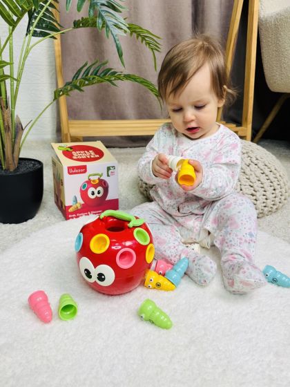 ❤ Логічна гра18003, "Яблучко", хробачки, вивчення цифр (#18003) ✓ Anna Konvert 2