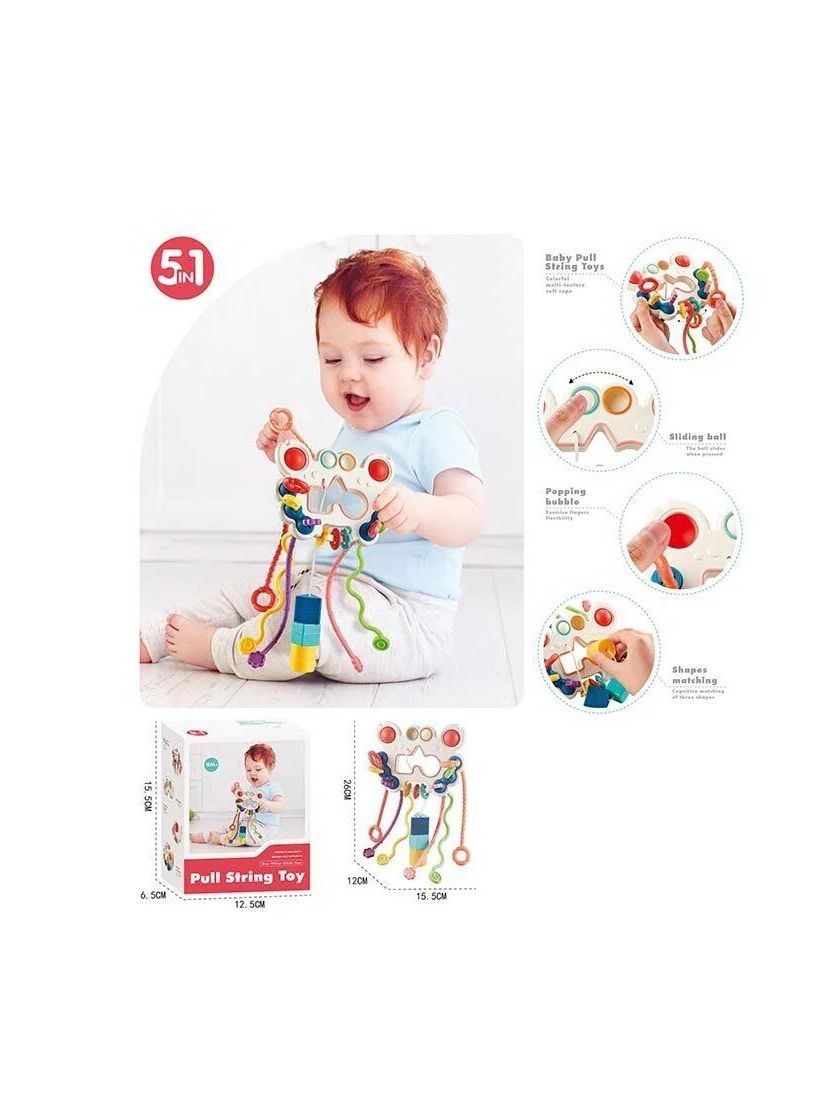 ❤ Брязкальце 688-61 крабик, пальчикова гра, тріскачка, прорізувач, в коробці (#688-73) ✓ Anna Konvert