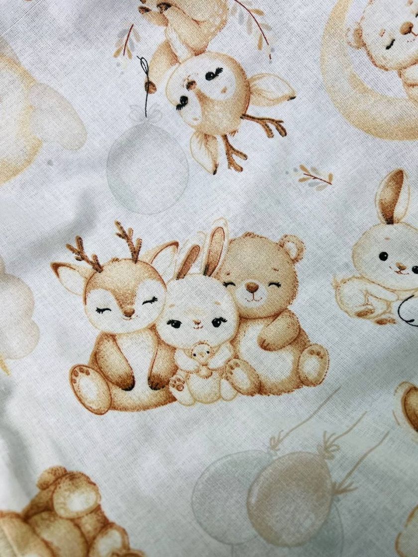 ❤ Плед в пологовий, мінкі плюш, без утеплювача, 100см на 80см. Колір, принт - Плюш смужка бежевий, милі звірі (#63702650) ✓ Anna