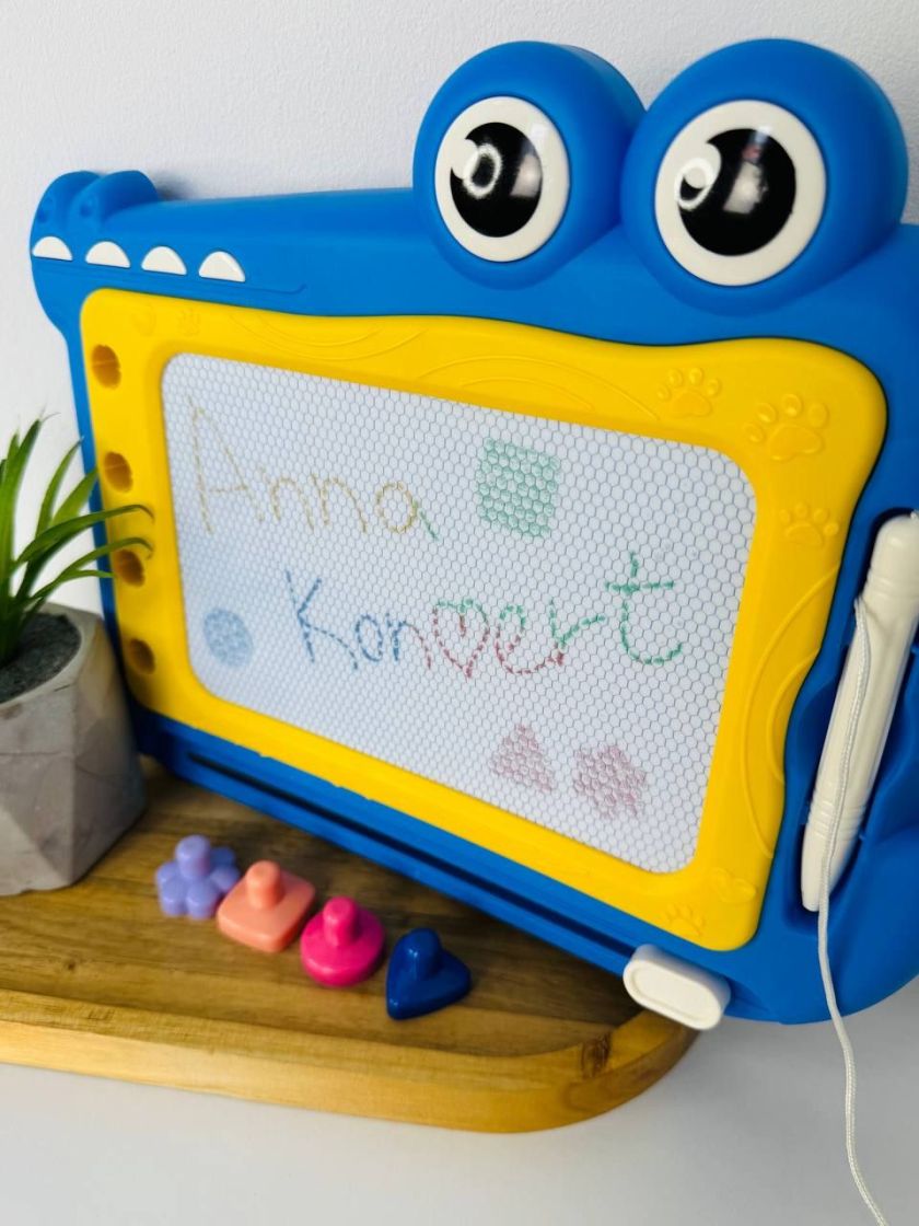 ❤ Дитяча дошка для малювання в коробці 668-217. Крокодил - Синій (#97729625) ✓ Anna Konvert
