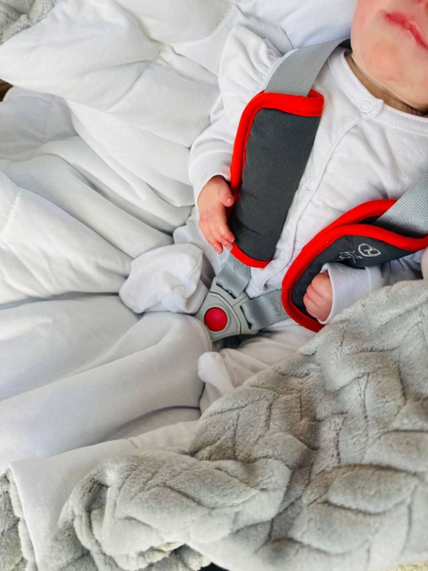 ❤ Конверт-плед на виписку у автокрісло, плюш 80*80. Колір - Сірий (#15882028) ✓ Anna Konvert