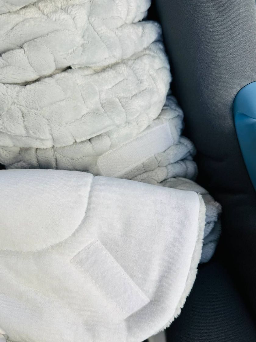 ❤ Конверт-плед на виписку у автокрісло, плюш 80*80. Колір - Сірий (#15882028) ✓ Anna Konvert