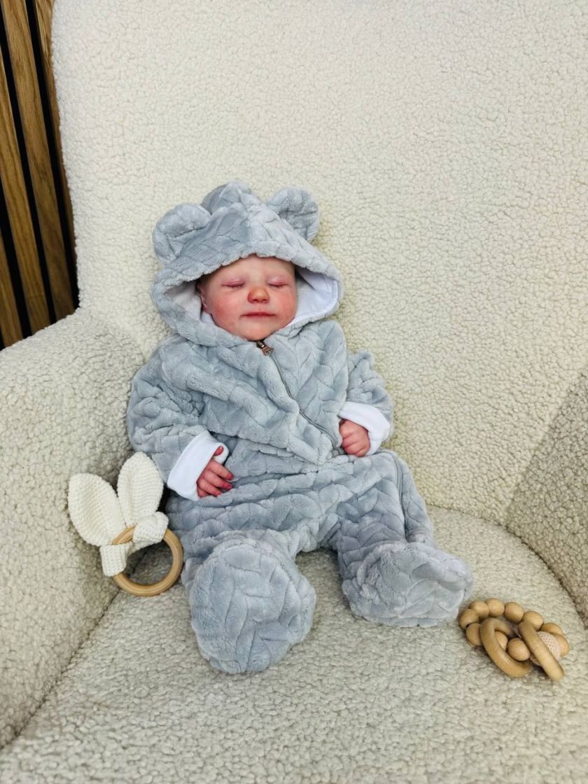 ❤ Ромпер плюш косичка, косий розріз. Колір - Сірий. Розмір - 56 (#4665481) ✓ Anna Konvert