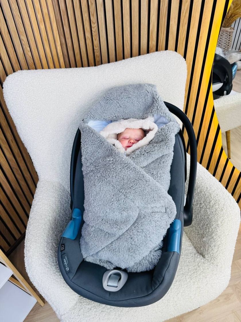 ❤ Конверт-плед на виписку у автокрісло Бараш. Колір - Сірий (#11244537) ✓ Anna Konvert