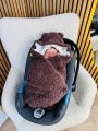 ❤ Конверт-плед на виписку у автокрісло Бараш. Колір - Коричневий (#87574190) ✓ Anna Konvert