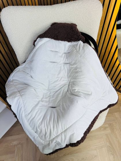 ❤ Конверт-плед на виписку у автокрісло Бараш. Колір - Коричневий (#87574190) ✓ Anna Konvert 2