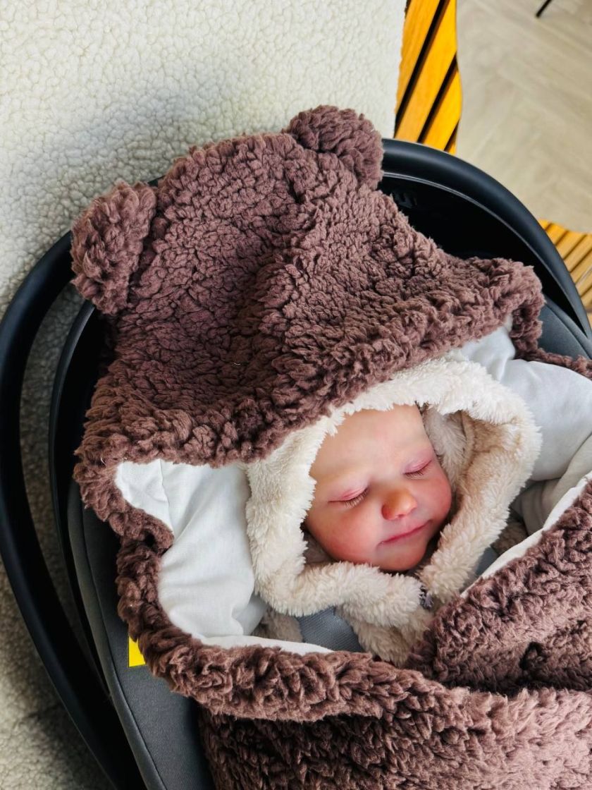 ❤ Конверт-плед на виписку у автокрісло Бараш. Колір - Коричневий (#87574190) ✓ Anna Konvert