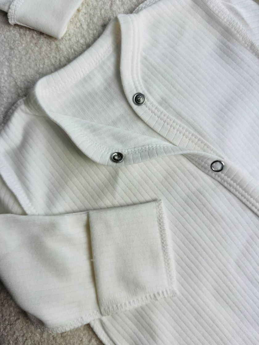 ❤ Чоловічок з шапочкою, рубчик, Баранчик БО. Колір - Молочний. Розмір - 56 (#92782090) ✓ Anna Konvert