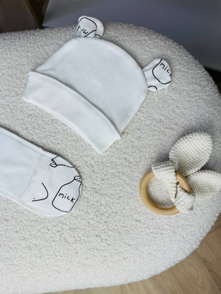 ❤ Комплект 3ка з сорочкою Баранчик БО. Принт - Пляшечки milk. Розмір - 56 (#29365064) ✓ Anna Konvert