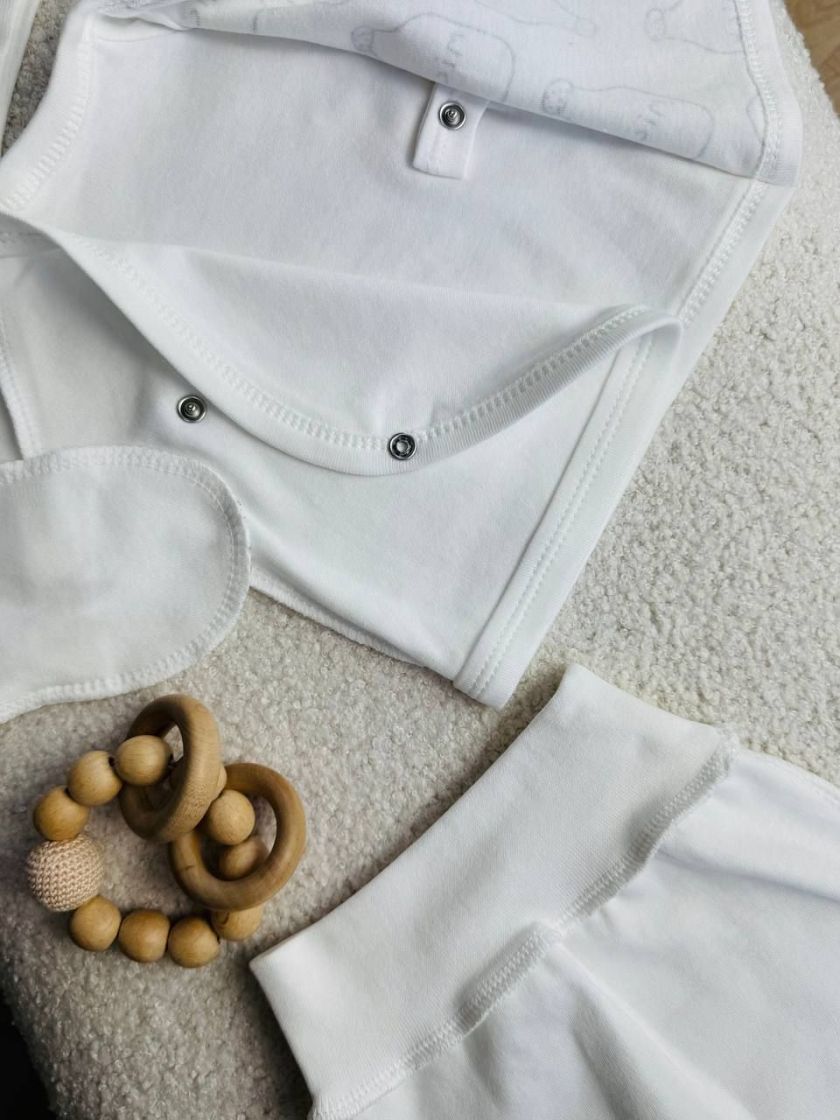 ❤ Комплект 3ка з сорочкою Баранчик БО. Принт - Пляшечки milk. Розмір - 56 (#29365064) ✓ Anna Konvert