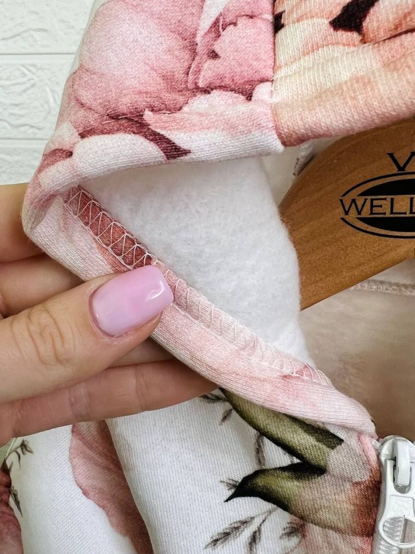 ❤ Ромпер, на флісі трьохнитка до +10 градусів.. Колір - Квіти пильно рожевий. Розмір - 56-62 см (#35153370) ✓ Anna Konvert