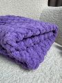 ❤ Пледик пуффі Сливовий (#687498) ✓ Anna Konvert