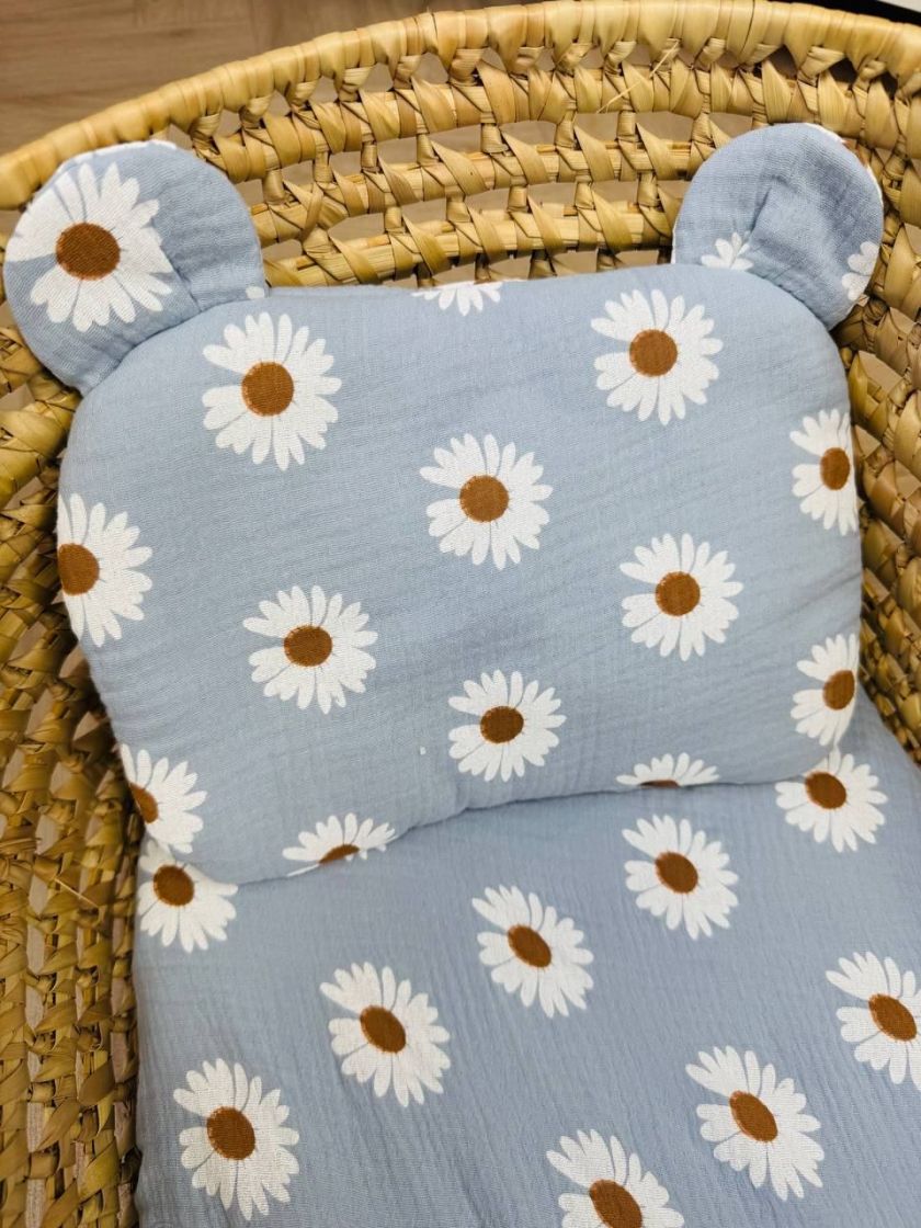 ❤ Набір у візочок мусліновий. Колір - Ромашка на блакитному (#63066875) ✓ Anna Konvert