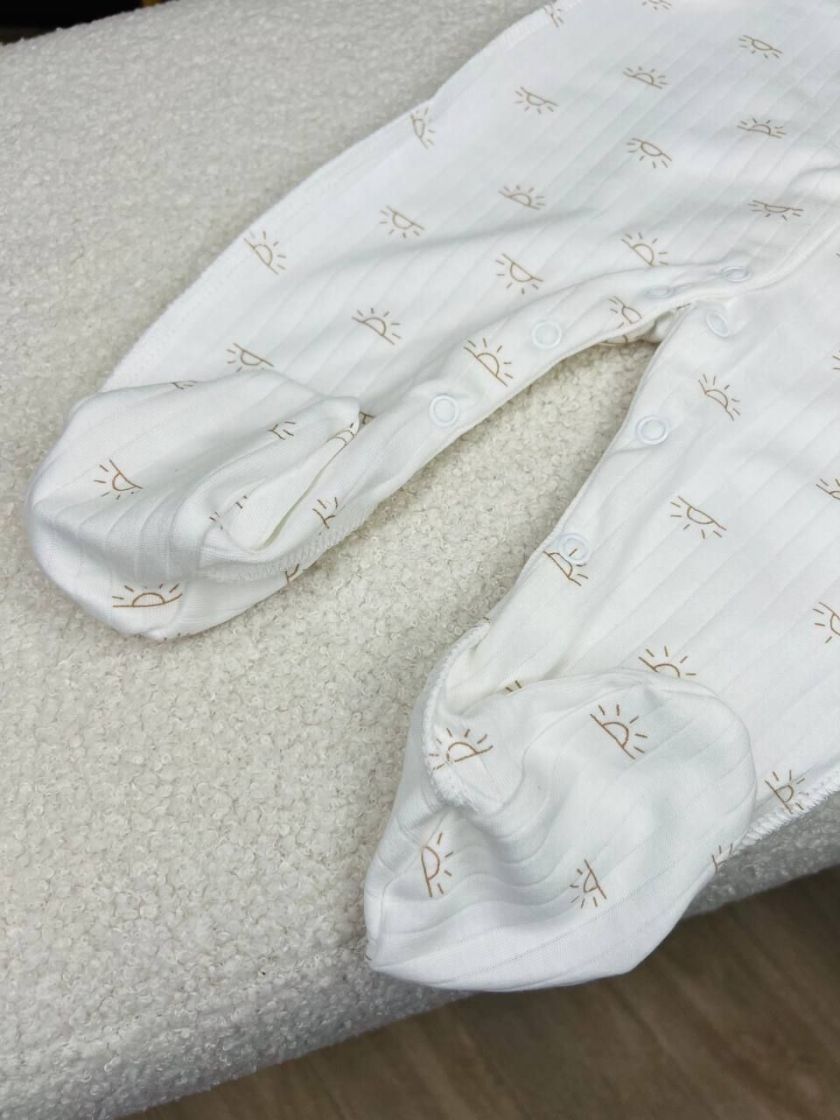 ❤ Чоловічок інтерлок в рубчик, Ромашка. Принт - Сонечки. Розмір - 56-62см (#59392277) ✓ Anna Konvert