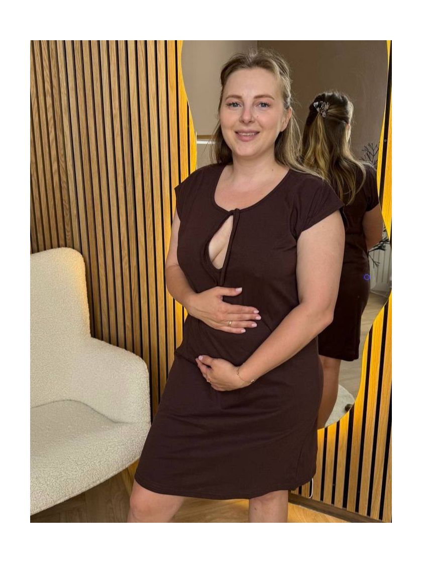 ❤ Сорочка на пологи бавовняна. Колір - Шоколад. Розмір - 58-60 (#46637088) ✓ Anna Konvert