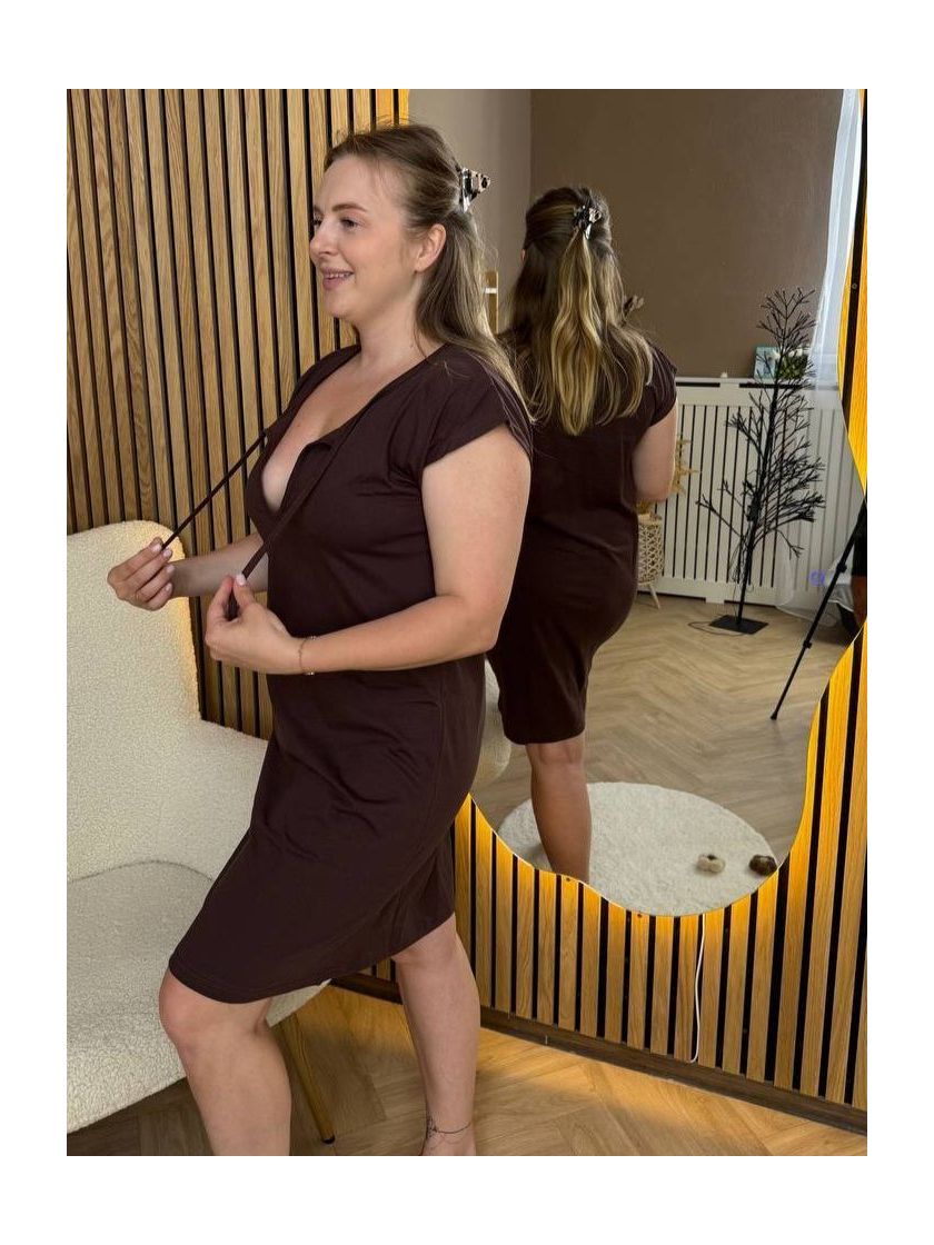 ❤ Сорочка на пологи бавовняна. Колір - Шоколад. Розмір - 58-60 (#46637088) ✓ Anna Konvert