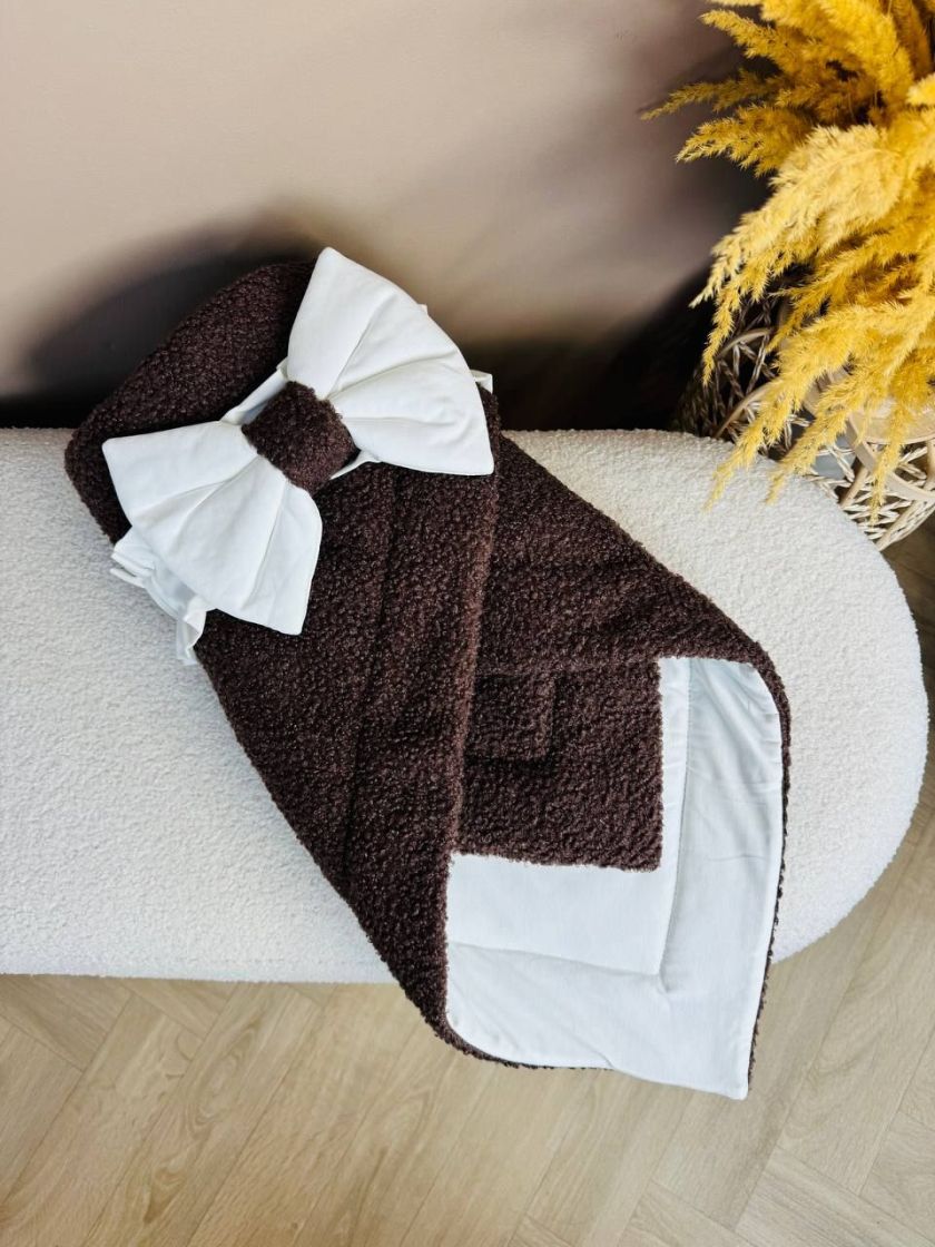 ❤ Демісезонний конверт-плед бараш. Колір - Шоколад (#18045242) ✓ Anna Konvert