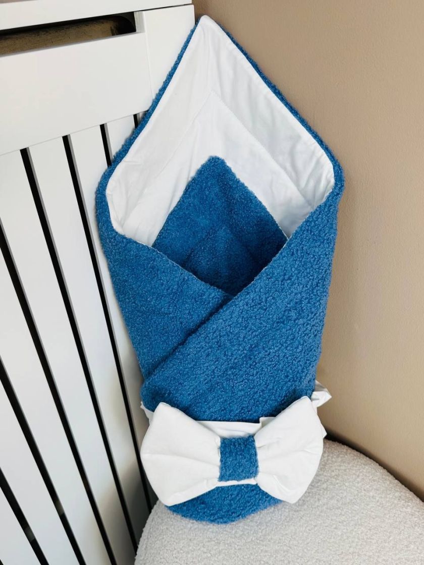 ❤ Демісезонний конверт-плед бараш. Колір - Синій (#72125148) ✓ Anna Konvert