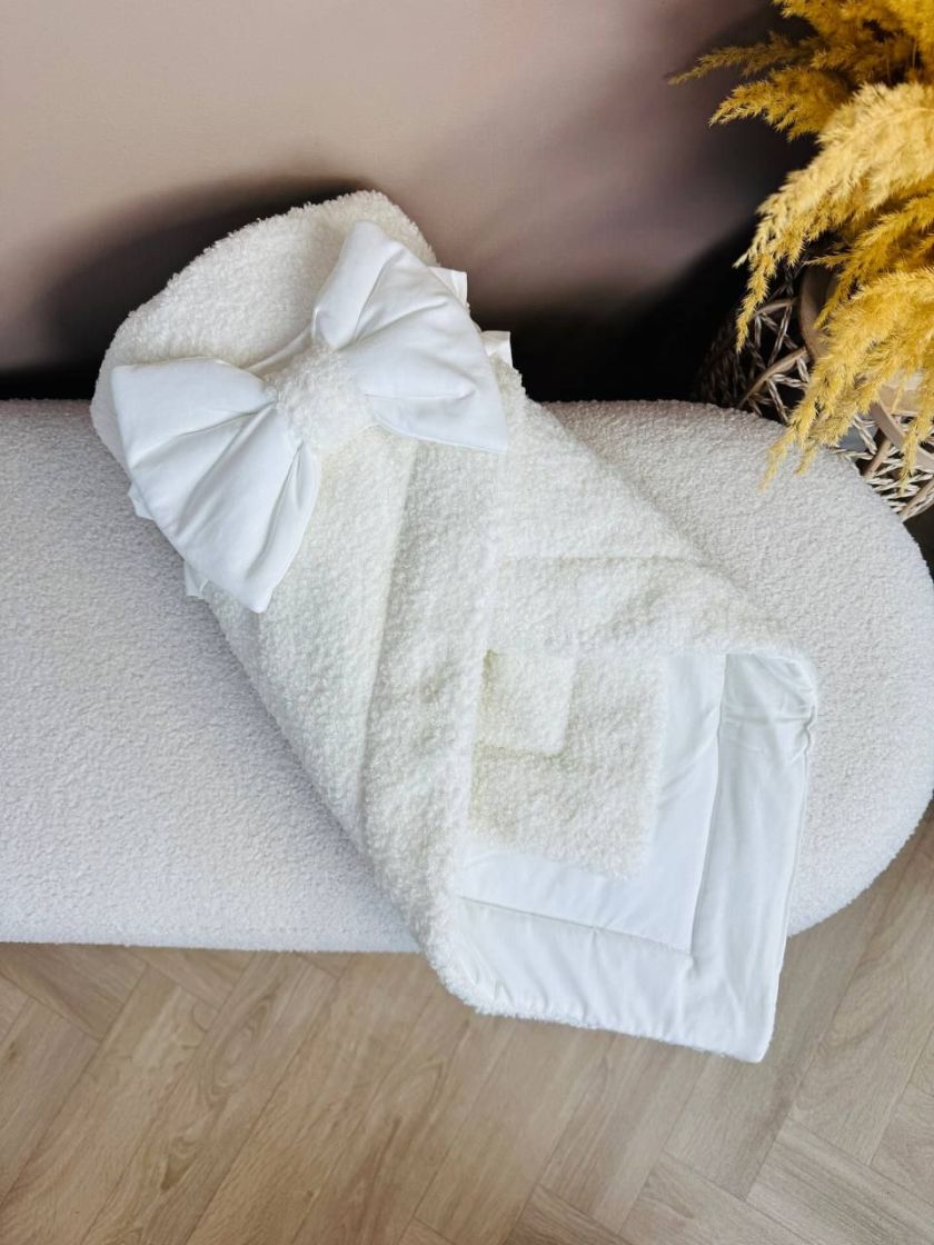 ❤ Демісезонний конверт-плед бараш. Колір - Молочний (#43320267) ✓ Anna Konvert