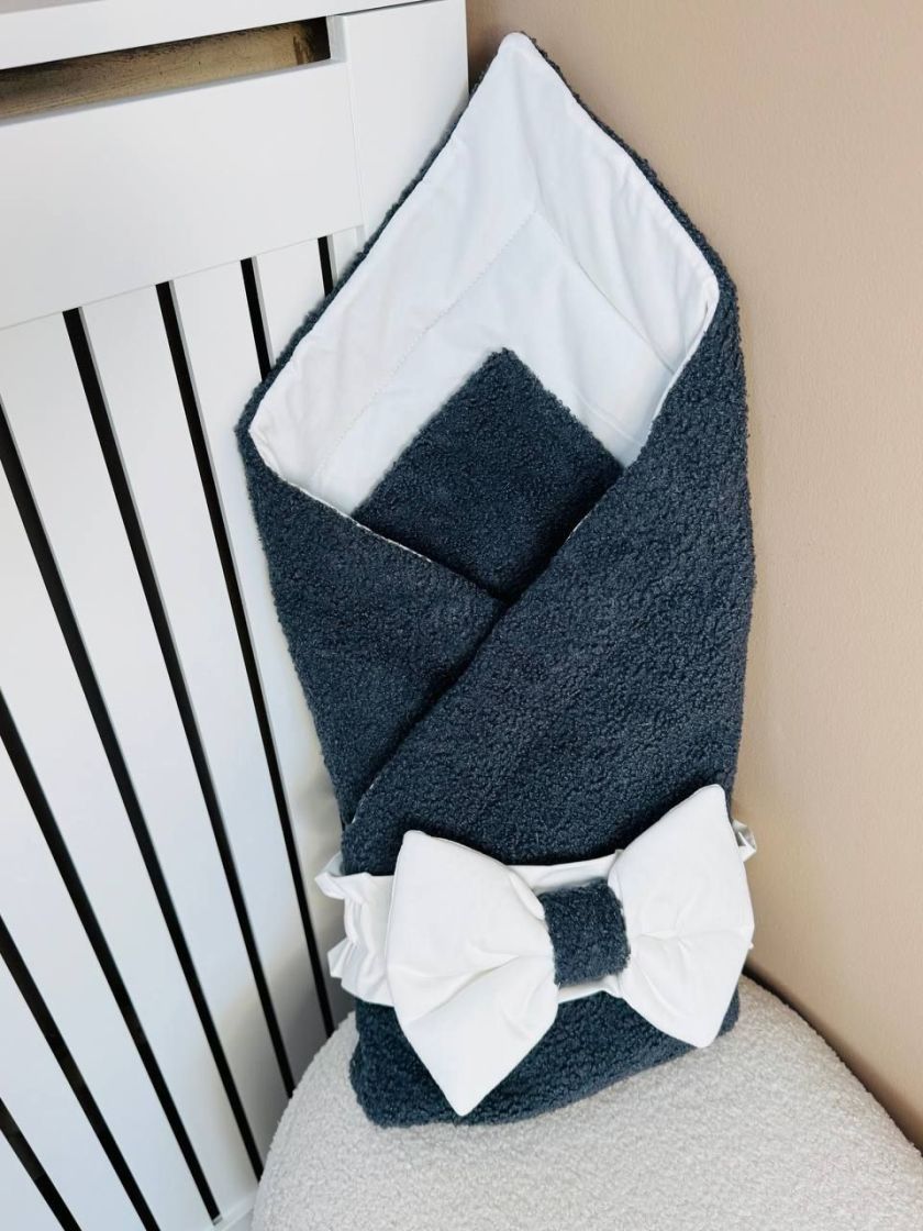 ❤ Демісезонний конверт-плед бараш. Колір - Графіт (#17299375) ✓ Anna Konvert