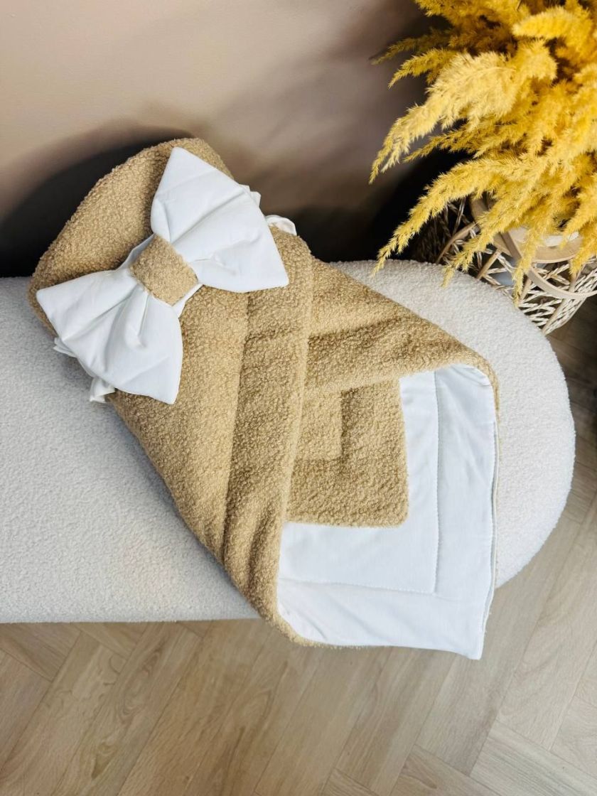 ❤ Демісезонний конверт-плед бараш. Колір - Бежевий (#44518879) ✓ Anna Konvert