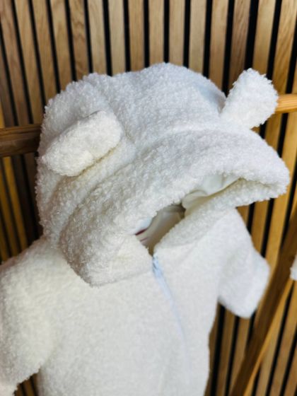 ❤ Демісезонний комбінезон Бараш з шапочкою, 0-4 міс.. Колір - Молочний (#36208040) ✓ Anna Konvert 2