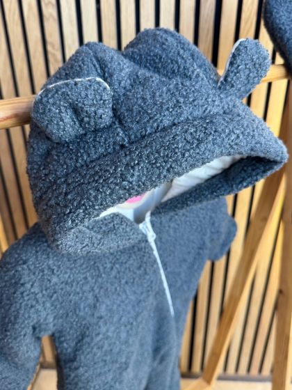 ❤ Демісезонний комбінезон Бараш з шапочкою, 0-4 міс.. Колір - Графіт (#89276098) ✓ Anna Konvert 2