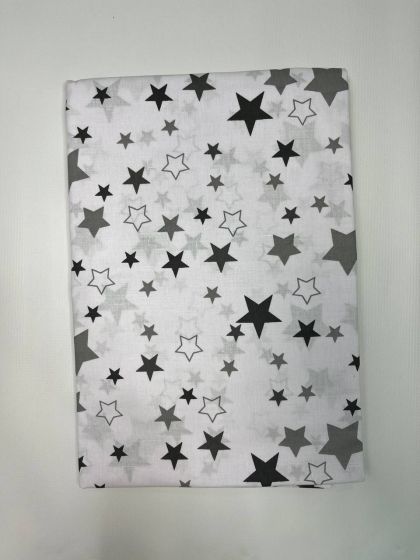 ❤ Змінна дитяча постіль, підковдра 110см на 90см. Принт - Зірки різні на білому (#2971663) ✓ Anna Konvert 2