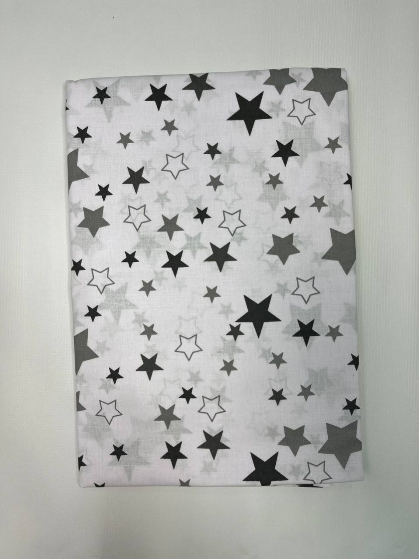 ❤ Змінна дитяча постіль, підковдра 110см на 90см. Принт - Зірки різні на білому (#2971663) ✓ Anna Konvert