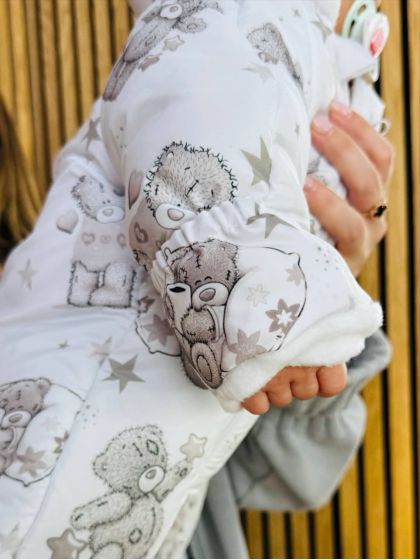 ❤ Комбінезон Принти кольорові, "Маленький ведмедик". Принт - Ведмедики тедді. Розвір - 3-6міс. Сезон - Демісезонний (#79411935)  2