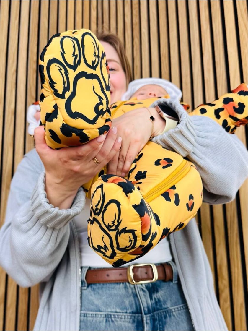 ❤ Комбінезон Принти кольорові, "Маленький ведмедик". Принт - Леопард. Розвір - 3-6міс. Сезон - Демісезонний (#89904044) ✓ Anna K