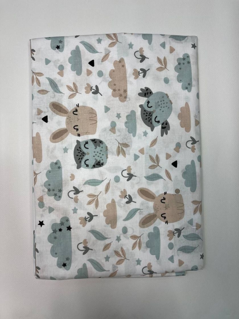 ❤ Змінна дитяча постіль, підковдра 110см на 90см. Принт - Совенята, зайці бежеві (#38838647) ✓ Anna Konvert