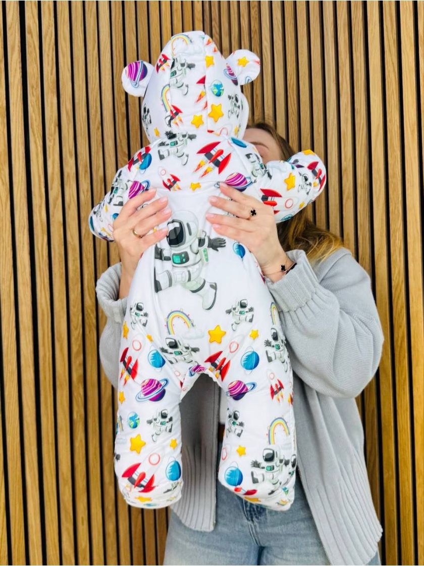 ❤ Комбінезон Принти кольорові, "Маленький ведмедик". Принт - Космос. Розвір - 0-3міс. Сезон - Зимовий (#22300333) ✓ Anna Konvert