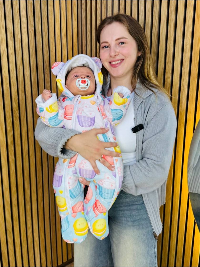 ❤ Комбінезон Принти кольорові, "Маленький ведмедик". Принт - Кексики. Розвір - 3-6міс. Сезон - Демісезонний (#43356627) ✓ Anna K