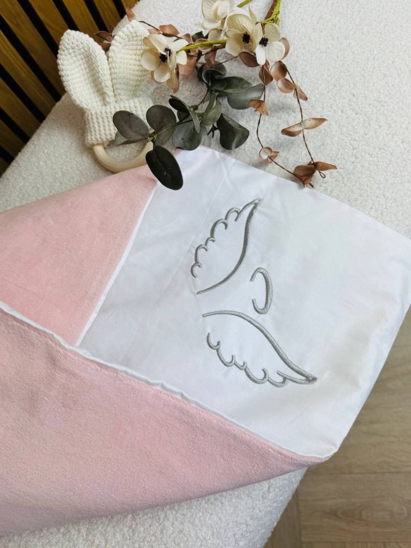 ❤ Конверт демісезонний велюр "Янголятко". Колір - Персик (#38369844) ✓ Anna Konvert