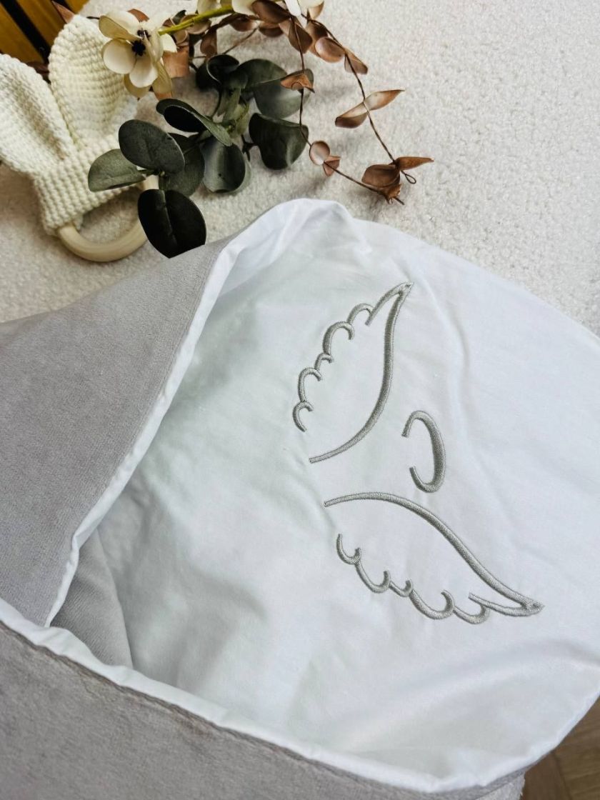 ❤ Конверт демісезонний велюр "Янголятко". Колір - Сірий (#1490562) ✓ Anna Konvert