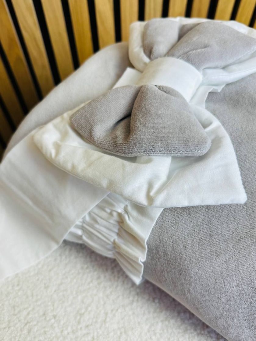 ❤ Конверт демісезонний велюр "Янголятко". Колір - Сірий (#1490562) ✓ Anna Konvert