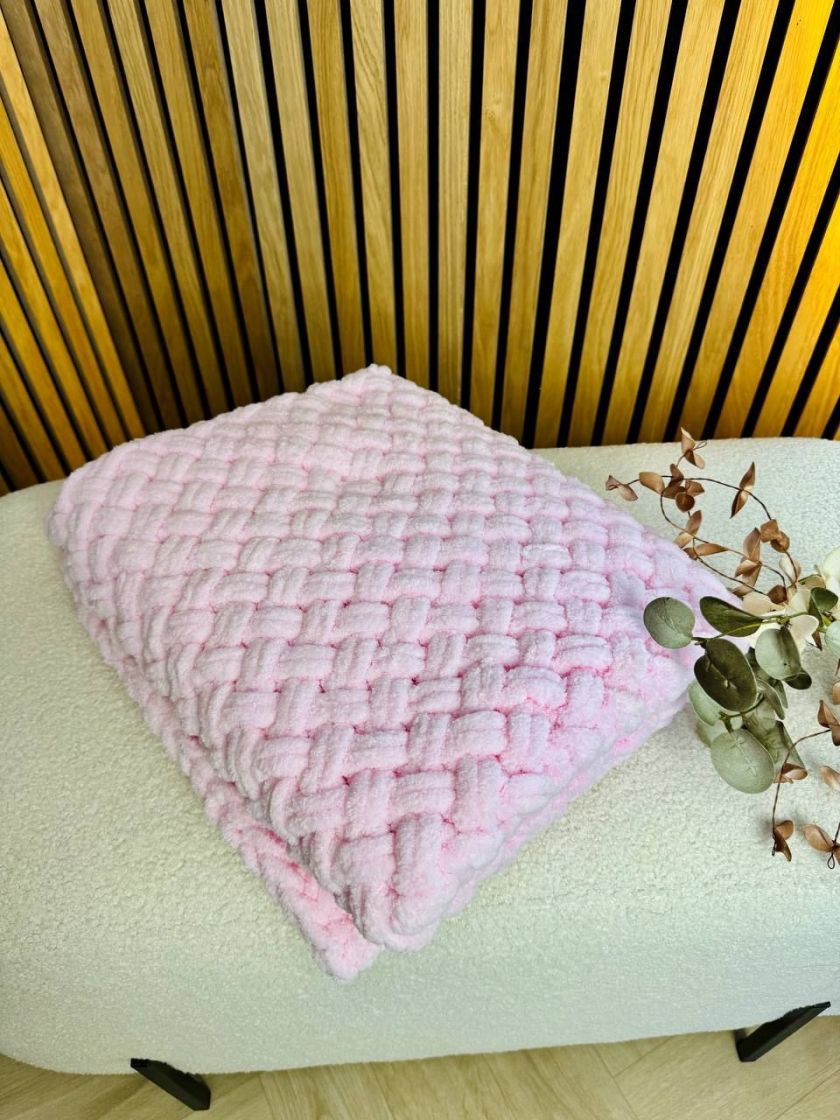 ❤ Пледик пуффі Зефірний, 90см на 70см (#77884487) ✓ Anna Konvert