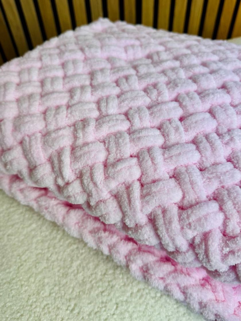 ❤ Пледик пуффі Зефірний, 90см на 70см (#77884487) ✓ Anna Konvert