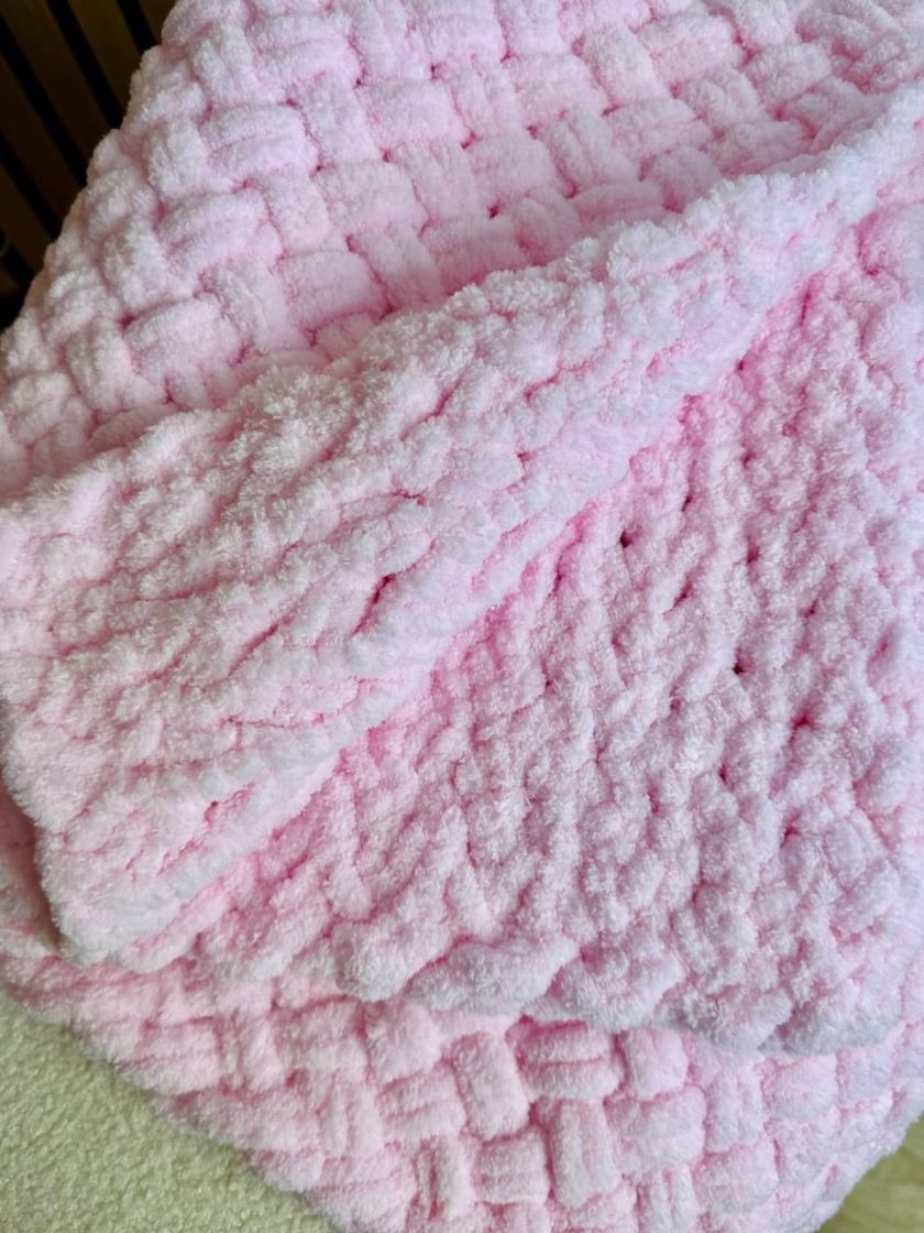 ❤ Пледик пуффі Зефірний, 90см на 70см (#77884487) ✓ Anna Konvert