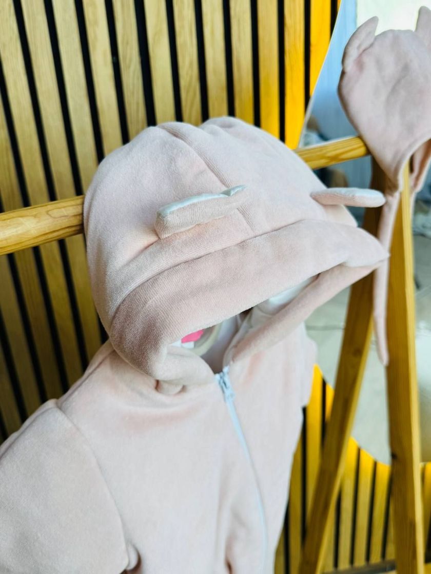 ❤ Комбез демісезонний велюр "Янголятко". Колір - Персик (#56600738) ✓ Anna Konvert